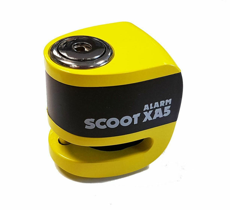 Universal Oxford SCOOT XA5 Alarm Disc Lock Security Motorcycle Yellow LK287