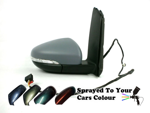 VW Touran Mk2 9/2010-2015 Wing Mirror Power Folding Drivers Side O/S Painted Sprayed