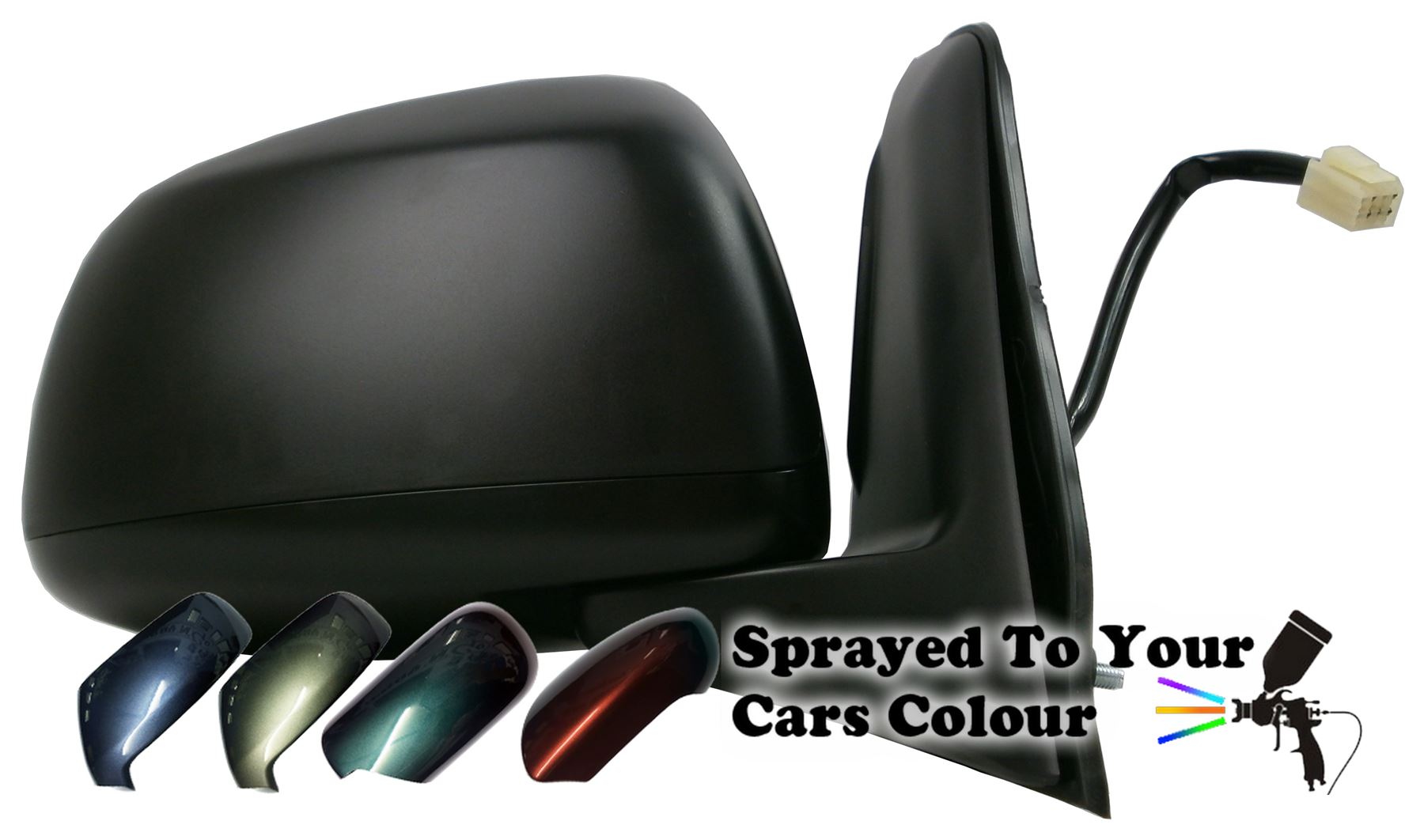 Fiat Sedici 2006+ Electric Wing Door Mirror Heated Drivers Side O/S Painted Sprayed