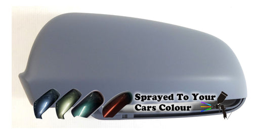 Audi A4 Mk.2 (Excl. Cabriolet, S4 & RS4) 7/2001-6/2008 Wing Mirror Cover Passenger Side N/S Painted Sprayed