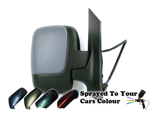 Peugeot Expert Mk2 2007+ Twin Glass Wing Mirror Electric Driver Side O/S Painted Sprayed