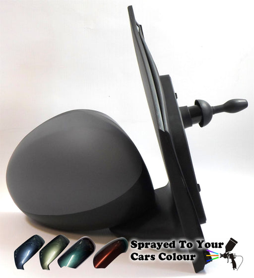 Citroen C1 Mk1 2005-2014 Manual Cable Wing Door Mirror Drivers Side O/S Painted Sprayed