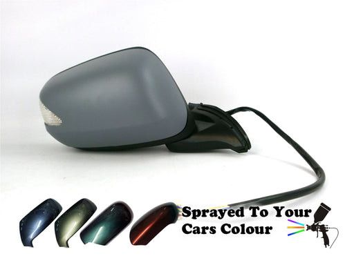 Honda Jazz 10/08+ Electric Wing Mirror Non-Heated Indicator Drivers Side Painted Sprayed