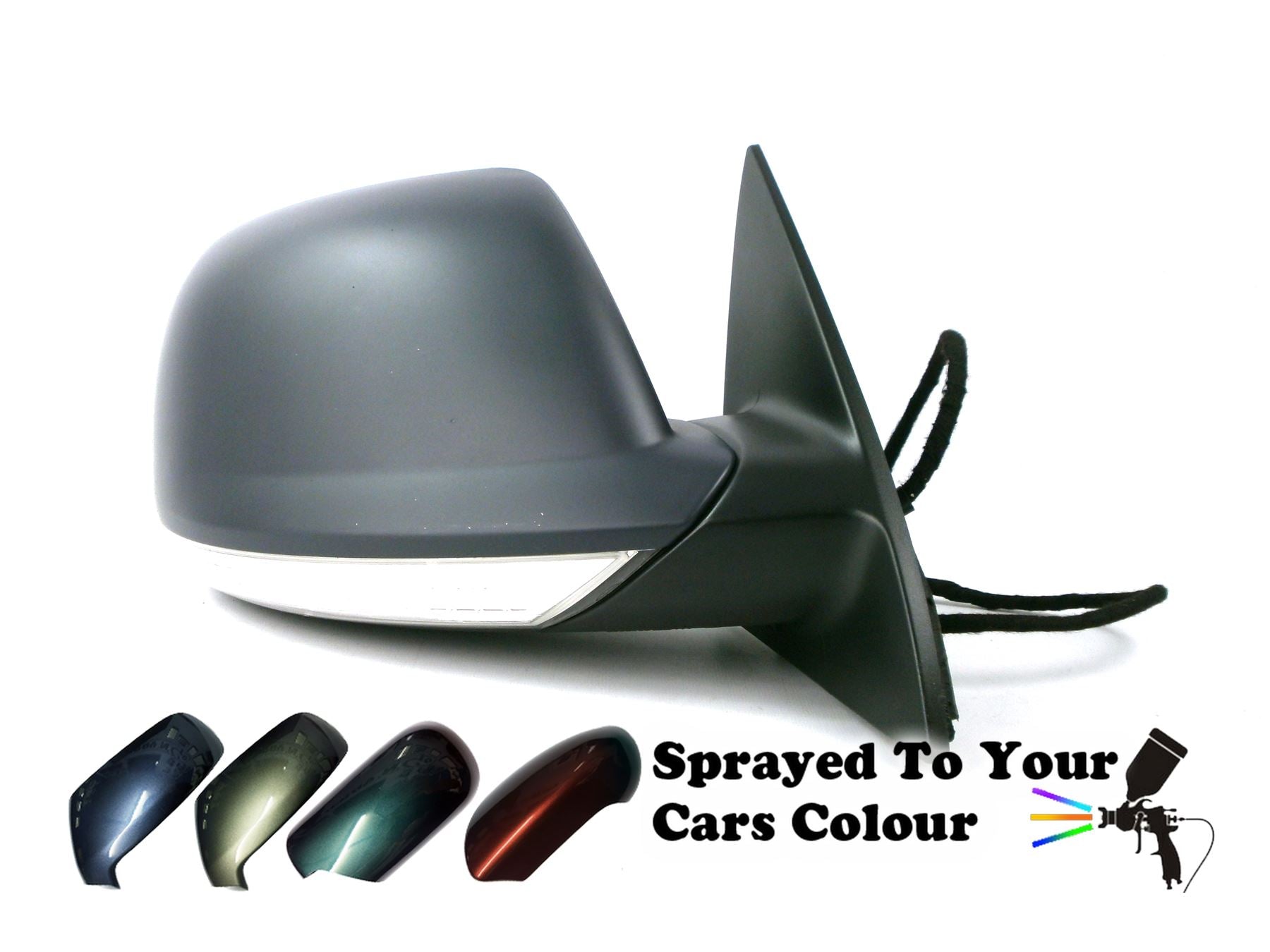 VW Touareg Mk1 3/2007-2010 Wing Mirror Power Folding Drivers Side O/S Painted Sprayed