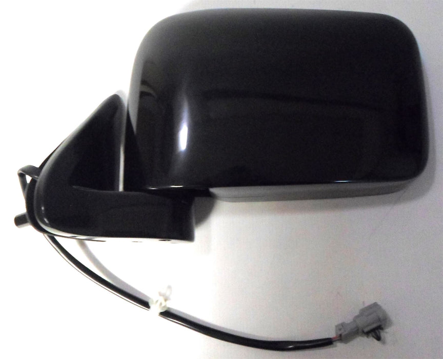 Nissan D22 Pick-Up 2001-2006 Electric Wing Mirror Polished Black Passenger Side