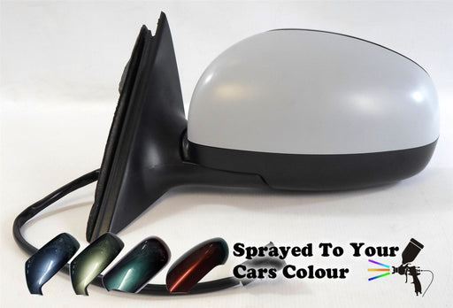 Skoda Fabia Mk.2 5/2007-4/2015 Electric Wing Mirror Passenger Side N/S Painted Sprayed