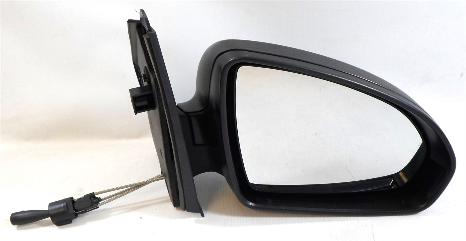 Smart Fortwo Mk2 9/2007-4/2015 Cable Wing Mirror Black Textured Drivers Side O/S