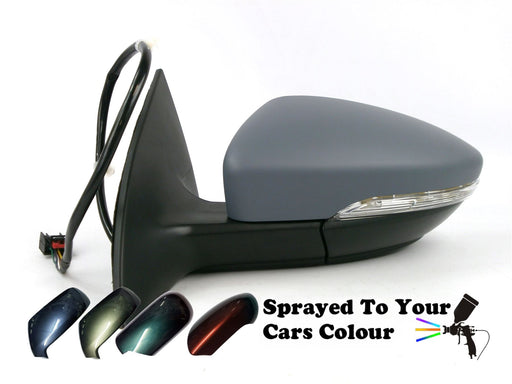 VW CC 2011+ Electric Wing Mirror Heated Puddle Lamp Passenger Side N/S Painted Sprayed