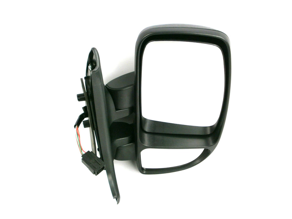 Renault Master 10/2003-2010 Short Arm Wing Mirror Electric Black Drivers Side