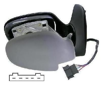 Volkswagen Sharan Mk.1 1995-5/2000 Electric Wing Mirror Primed Drivers Side O/S