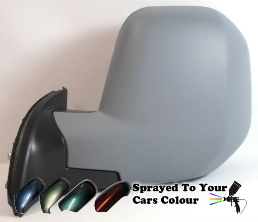 Peugeot Partner Mk2 7/2008-4/2012 Electric Wing Mirror Passengers N/S Painted Sprayed
