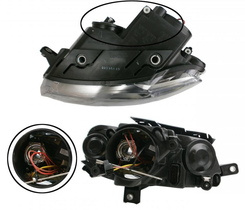 VW Passat Mk6 B6 Saloon 6/2005-3/2011 Chrome Inner Headlight Passenger Side N/S