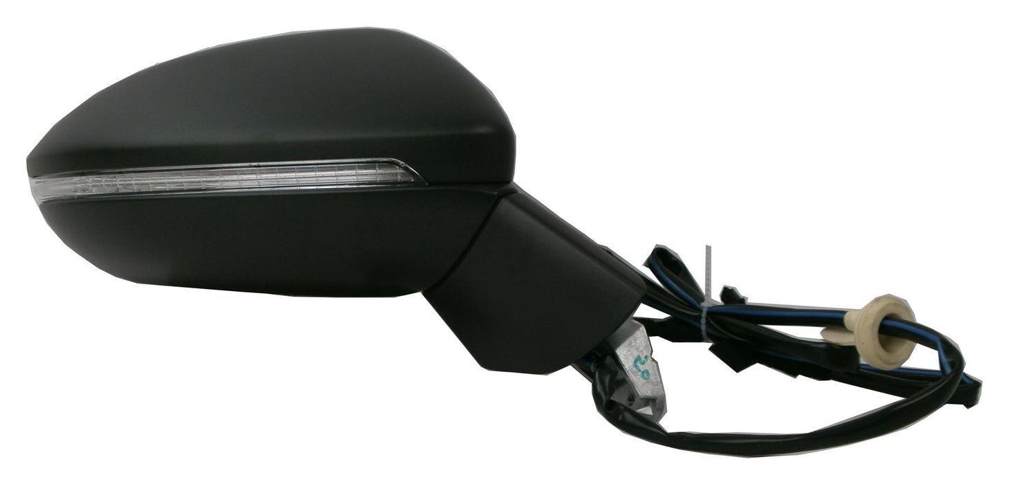 VW Golf SV Mk7 4/2014+ Electric Wing Mirror Blind Spot Primed Drivers Side O/S