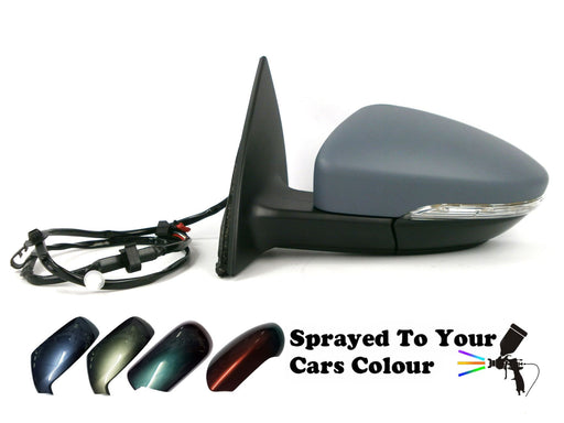 VW Eos 2006-7/2011 Electric Wing Mirror Heated Indicator Passenger Side Painted Sprayed