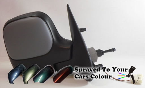 Peugeot Partner Mk.1 2009-2011 Cable Wing Mirror Heated Drivers Side O/S Painted Sprayed