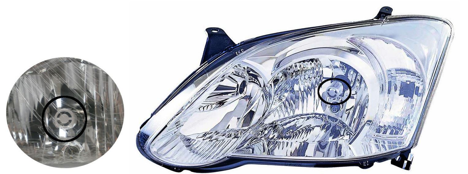 Toyota Corolla Mk5 Hatchback 2004-2007 Headlight Headlamp Passenger Side N/S