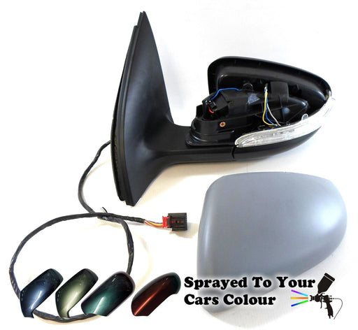 VW Golf Mk6 1/2009-6/2013 Wing Mirror Power Folding Passenger Side N/S Painted Sprayed