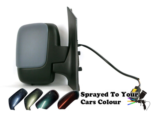 Fiat Scudo Mk.2 2007+ Single Glass Wing Mirror Electric Drivers Side O/S Painted Sprayed