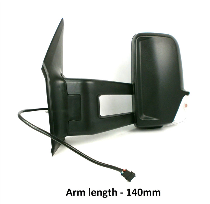 Volkswagen Crafter 2006-10/2017 Long Arm Wing Mirror Electric Passenger Side N/S