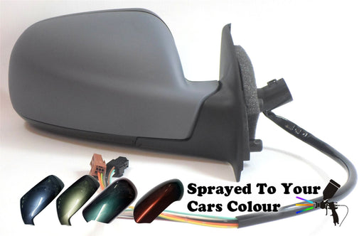 Peugeot 307 2001-7/2005 Wing Mirror Electric Power Folding Drivers Side Painted Sprayed