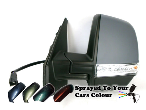 Vauxhall Combo Mk3 12+ Twin Glass Wing Mirror Electric 8 Pin Passengers Painted Sprayed