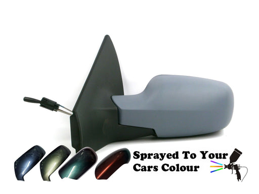 Renault Megane 8/2002-4/2009 Manual Cable Wing Mirror Passenger Side N/S Painted Sprayed