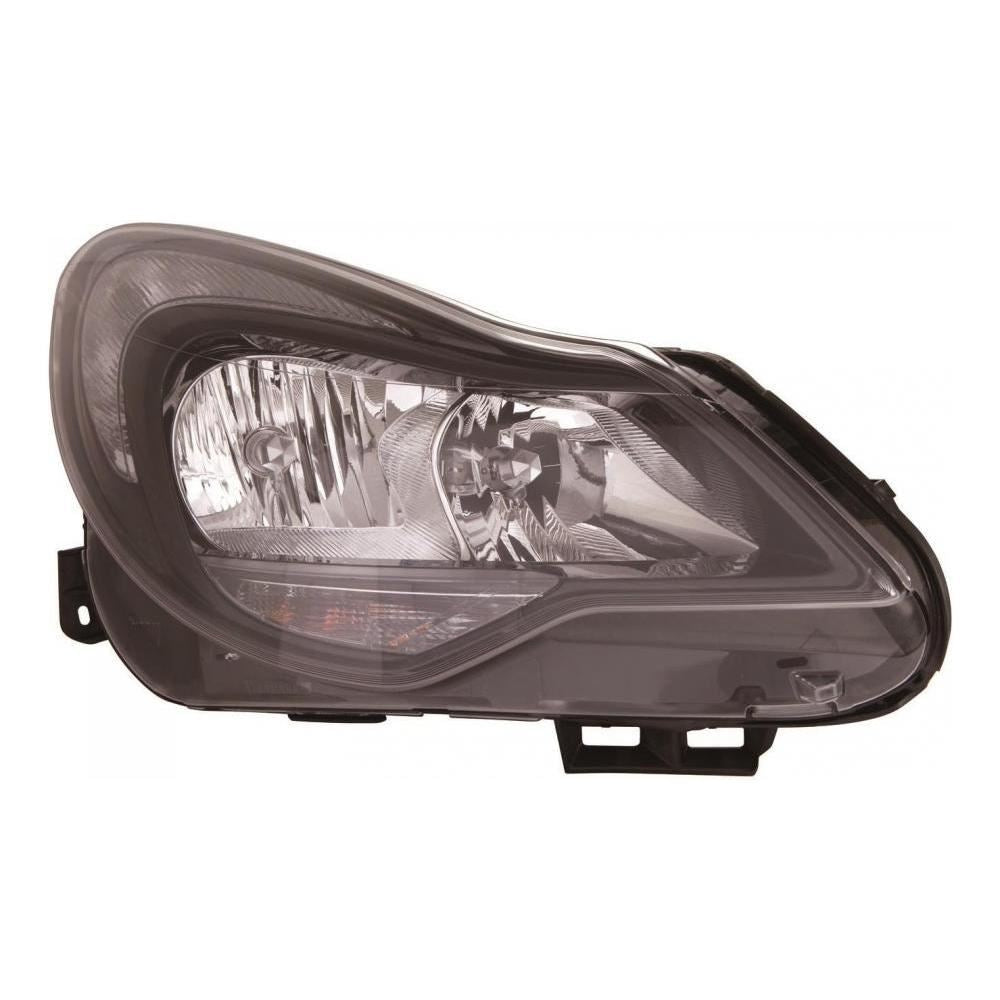 Vauxhall Corsa D Mk3 Hatch 1/2011-4/2015 Black Inner Headlight Drivers Side O/S