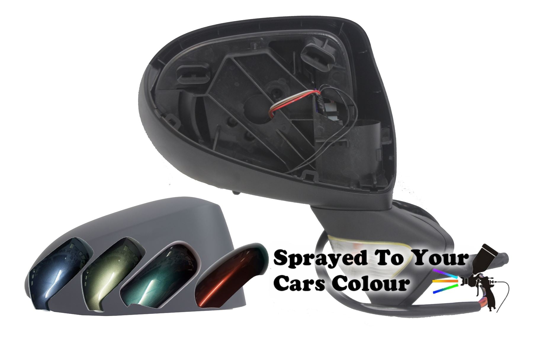 Renault Modus 2/08-12 Electric Wing Mirror Clear Indicator Drivers Side Painted Sprayed