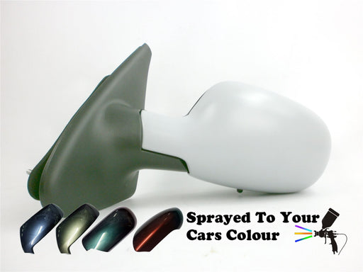 Renault Megane 4/1999-2002 Electric Heated Wing Mirror Passengers N/S Painted Sprayed