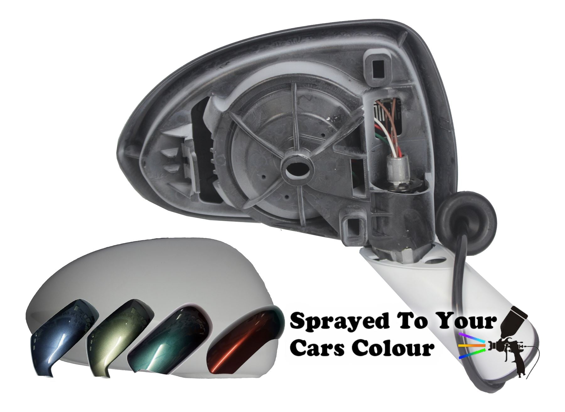 Vauxhall Corsa D 7/06-4/15 Electric Wing Mirror Arm & Cover Drivers Painted Sprayed