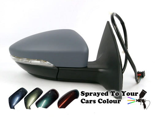 VW Passat 5/2008-2/2012 Electric Wing Mirror Puddle Lamp Drivers Side Painted Sprayed