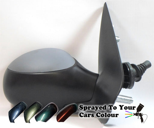 Peugeot 206 1998-2009 Manual Cable Wing Door Mirror Drivers Side O/S Painted Sprayed