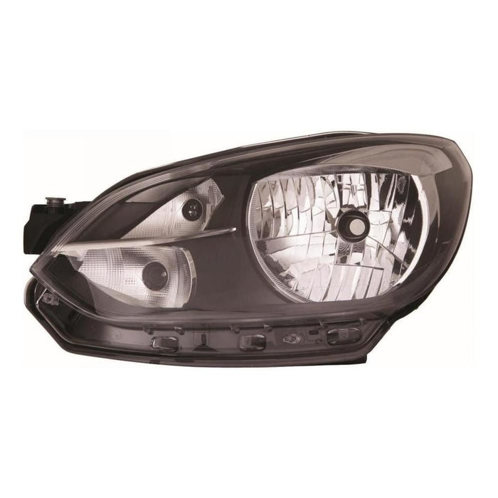 Volkswagen Up Hatchback 2012-12/2016 Black Surround Headlight Passenger Side N/S
