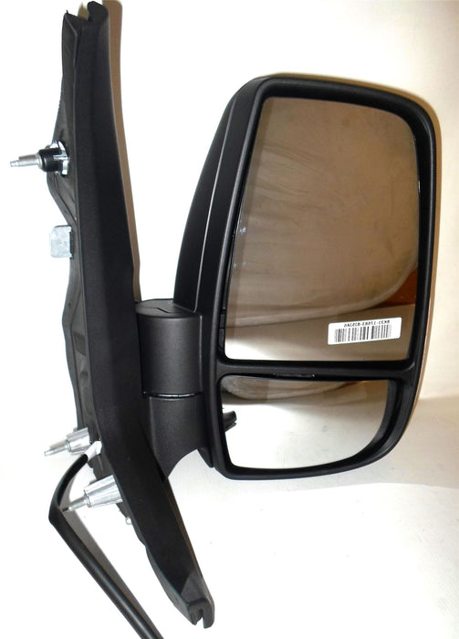 Ford Transit Mk8 3/14+ Short Arm Wing Mirror Manual Indicator 16w Black Drivers