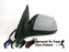 Ford Mondeo Mk.3 10/2000-6/2003 Electric Wing Mirror Passenger Side N/S Painted Sprayed