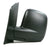 VW Caddy Mk3 10/2010+ Manual Wing Mirror Black Tall Housing Passenger Side N/S