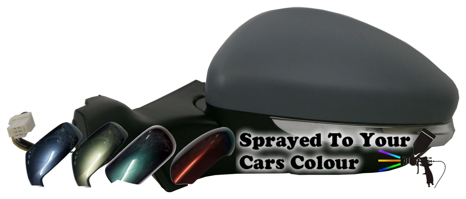 Peugeot 2008 13+ Electric Wing Mirror Heated Indicator Arm Passengers Painted Sprayed