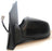 Ford Fiesta Mk.6 10/2005-2008 Electric Wing Mirror Black Passenger Side N/S