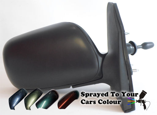 Toyota Corolla Mk5 8/2004-2007 Manual Cable Wing Mirror Drivers Side O/S Painted Sprayed