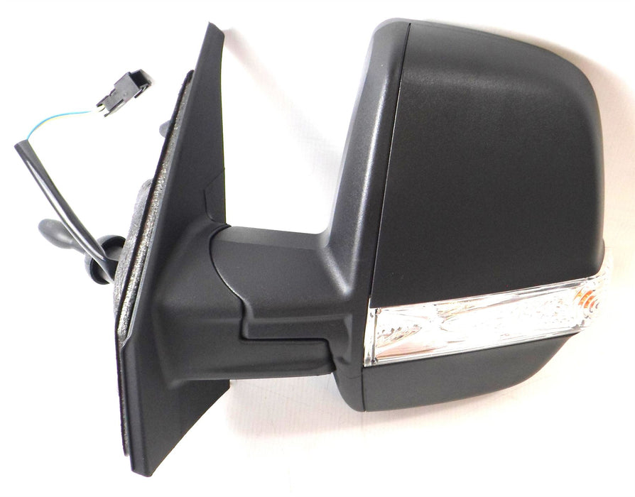 Vauxhall Combo 12+ Twin Glass Wing Mirror Cable Indicator Black Passenger Side