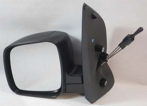 Fiat Fiorino 2008+ Cable Wing Door Mirror Black Textured Passenger Side N/S