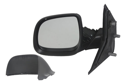 VW Transporter T5 1/2010-2015 Manual Wing Mirror Black Textured Passenger Side