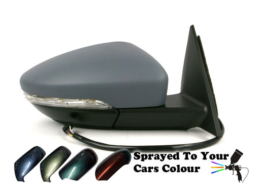 VW Beetle Mk3 3/2012+ Electric Wing Mirror Heated Indicator Drivers Side Painted Sprayed