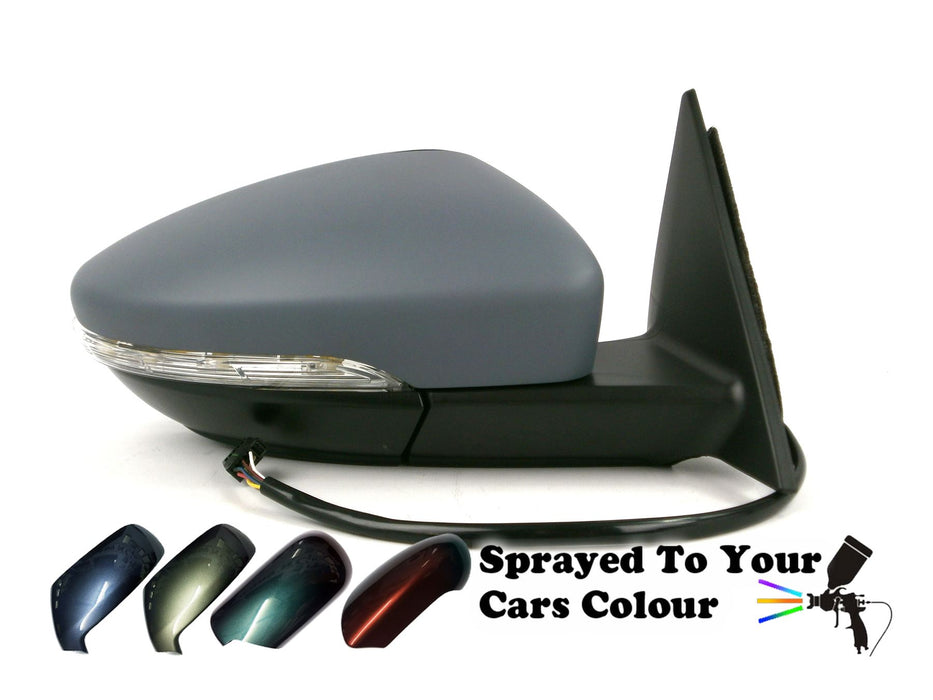 VW Beetle Mk3 3/2012+ Electric Wing Mirror Heated Indicator Drivers Side Painted Sprayed