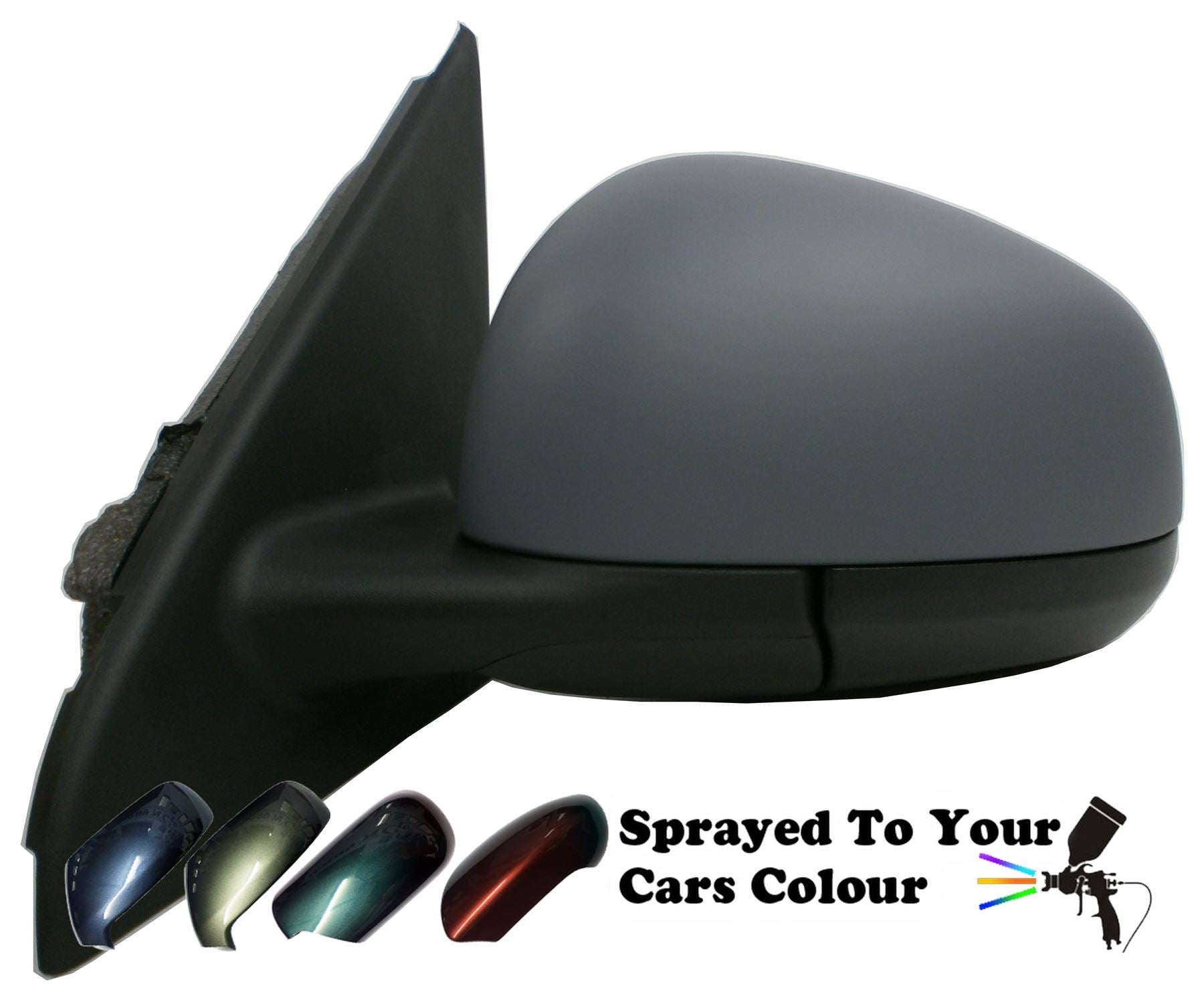 Renault Twingo Mk2 8/2014+ Manual Cable Wing Mirror Passenger Side N/S Painted Sprayed