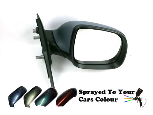 VW Transporter T5 1/10-2015 Manual Wing Mirror Excl. Aerial Drivers Side Painted Sprayed
