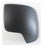 Fiat Fiorino 2008+ Black - Textured Wing Mirror Cover Passenger Side N/S