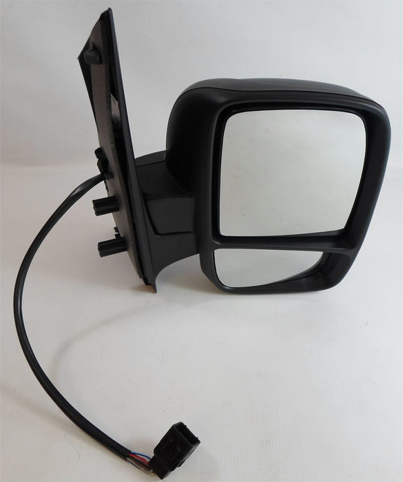 Peugeot Expert Mk.2 2007+ Twin Glass Wing Mirror Electric Black Drivers Side O/S