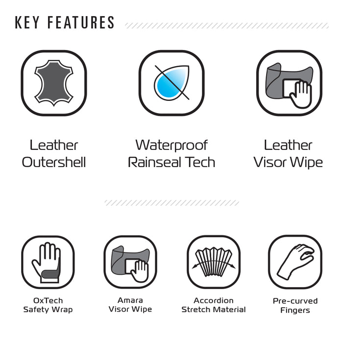 Oxford Men's Northolt Gloves Stealth Black