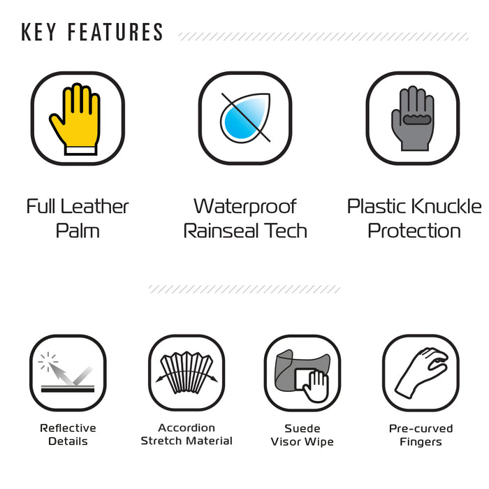 Oxford Men's Montreal 1.0 Gloves Stealth Black